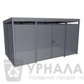 Перфорированная контейнерная площадка ТБО 3 метра
